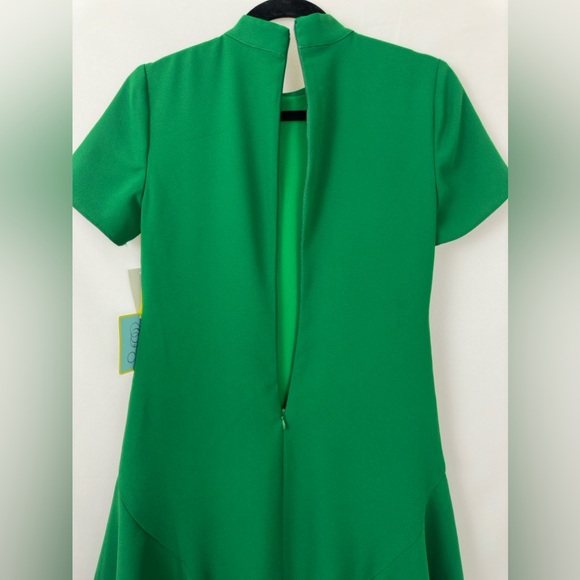 CeCe Sportswear Women's Short Sleeve A-LINE Dress with Neck Bow, Lush Gr… - Picture 6 of 9